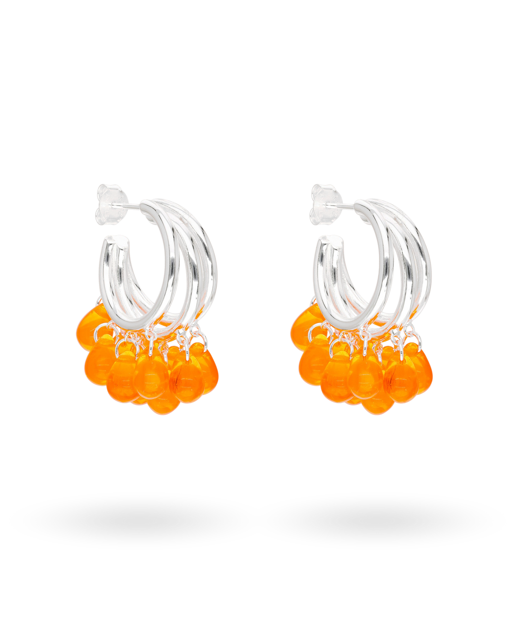 Corallicious Earrings in Silver