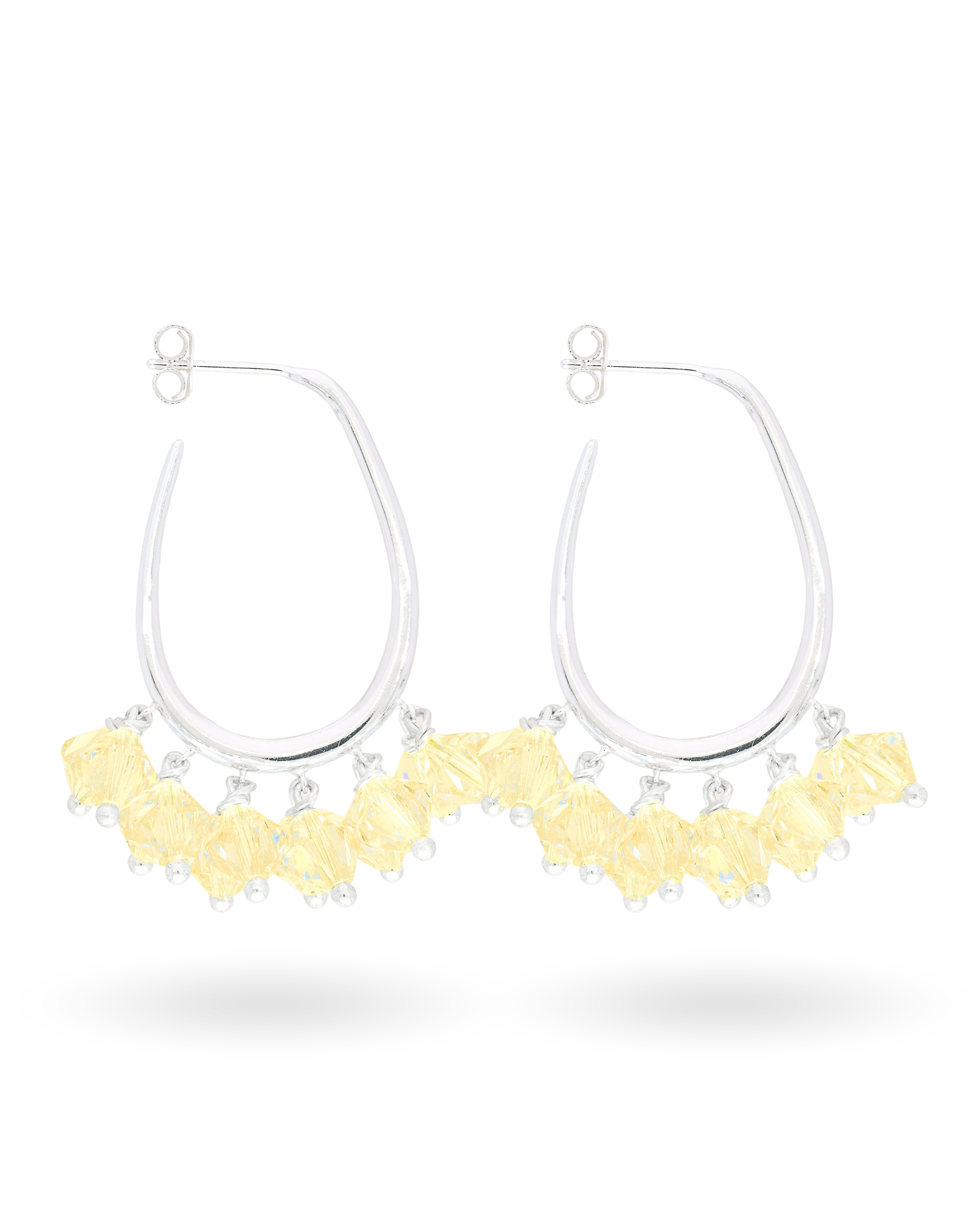 Honeydew Dew Earrings in Silver