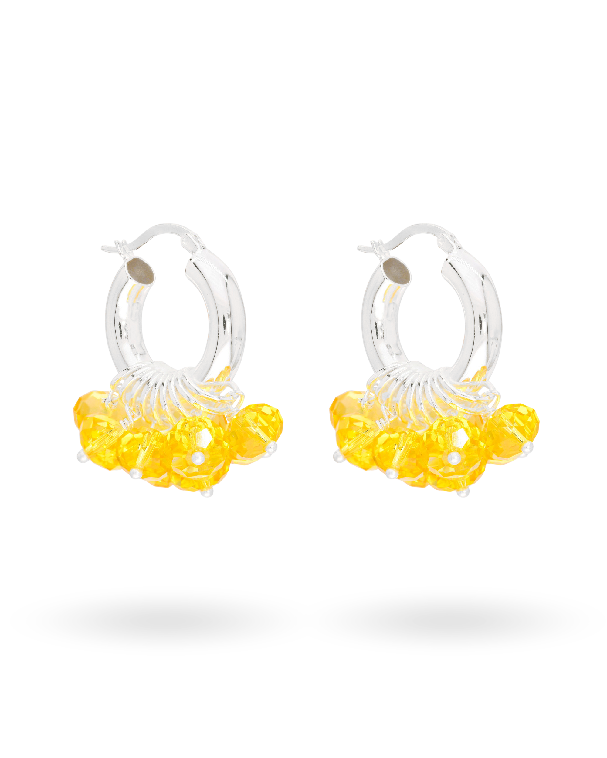 Lemonade Fuzz Earrings in Silver