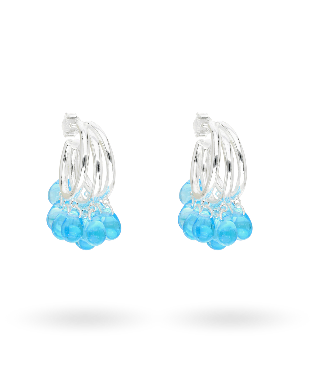 Mermaid Milkshake Earrings in Silver