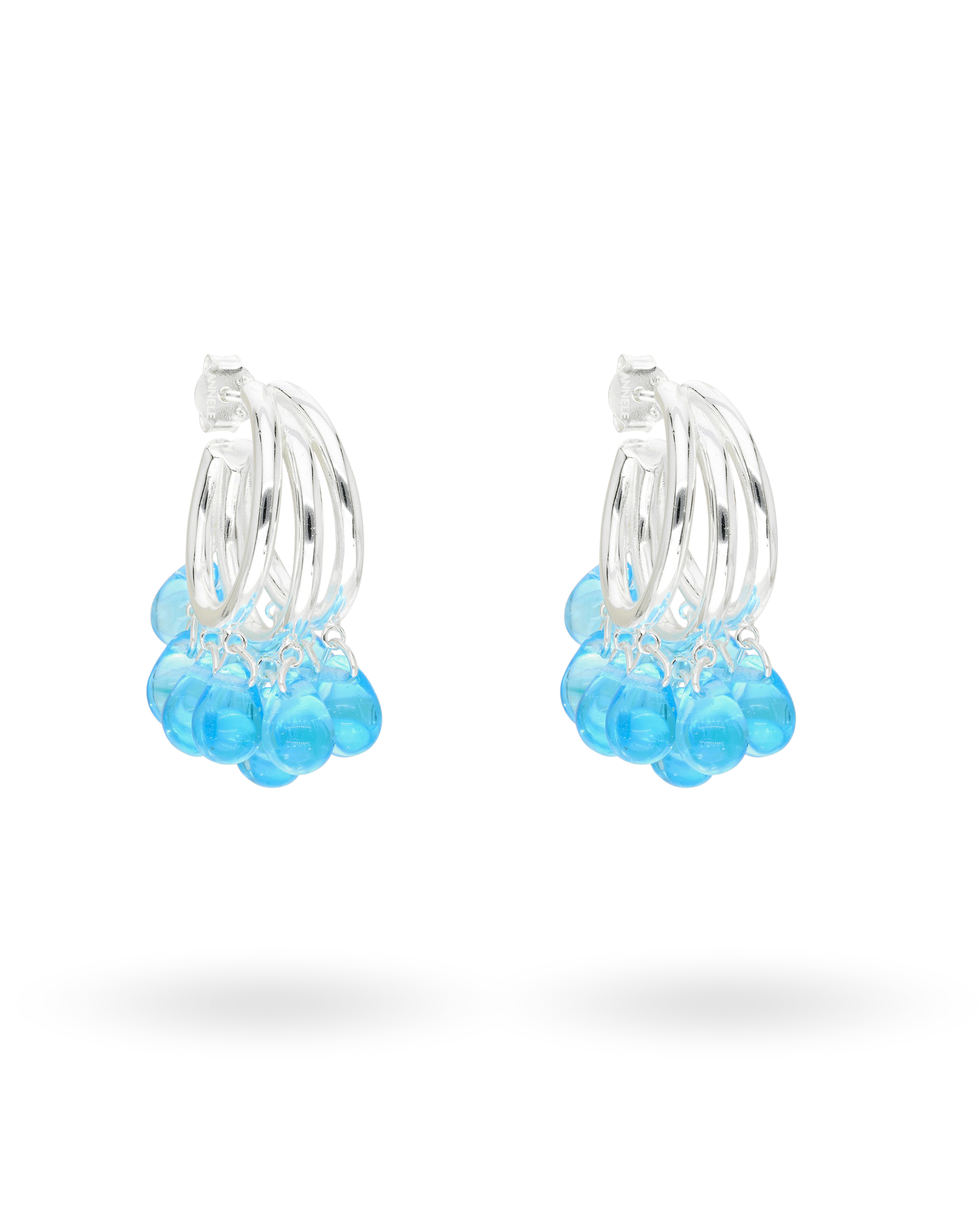 Mermaid Milkshake Earrings in Silver