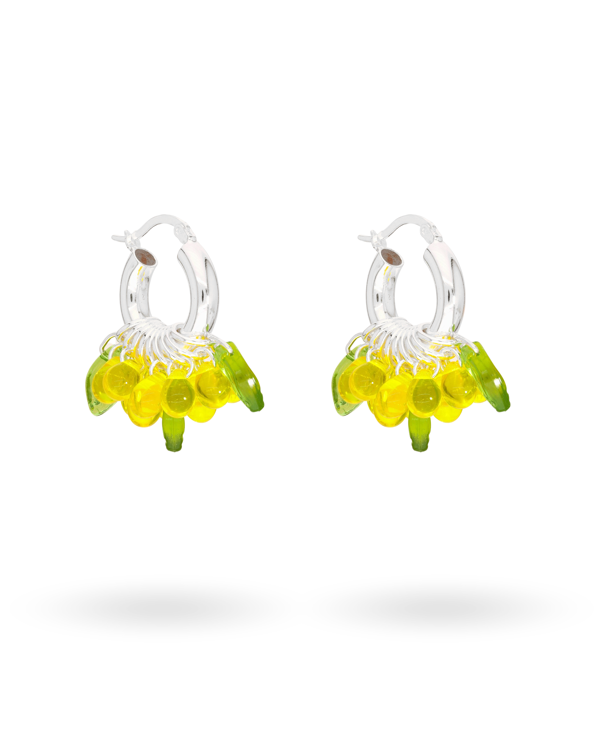 Mini Baby Buttercup Earrings in Silver