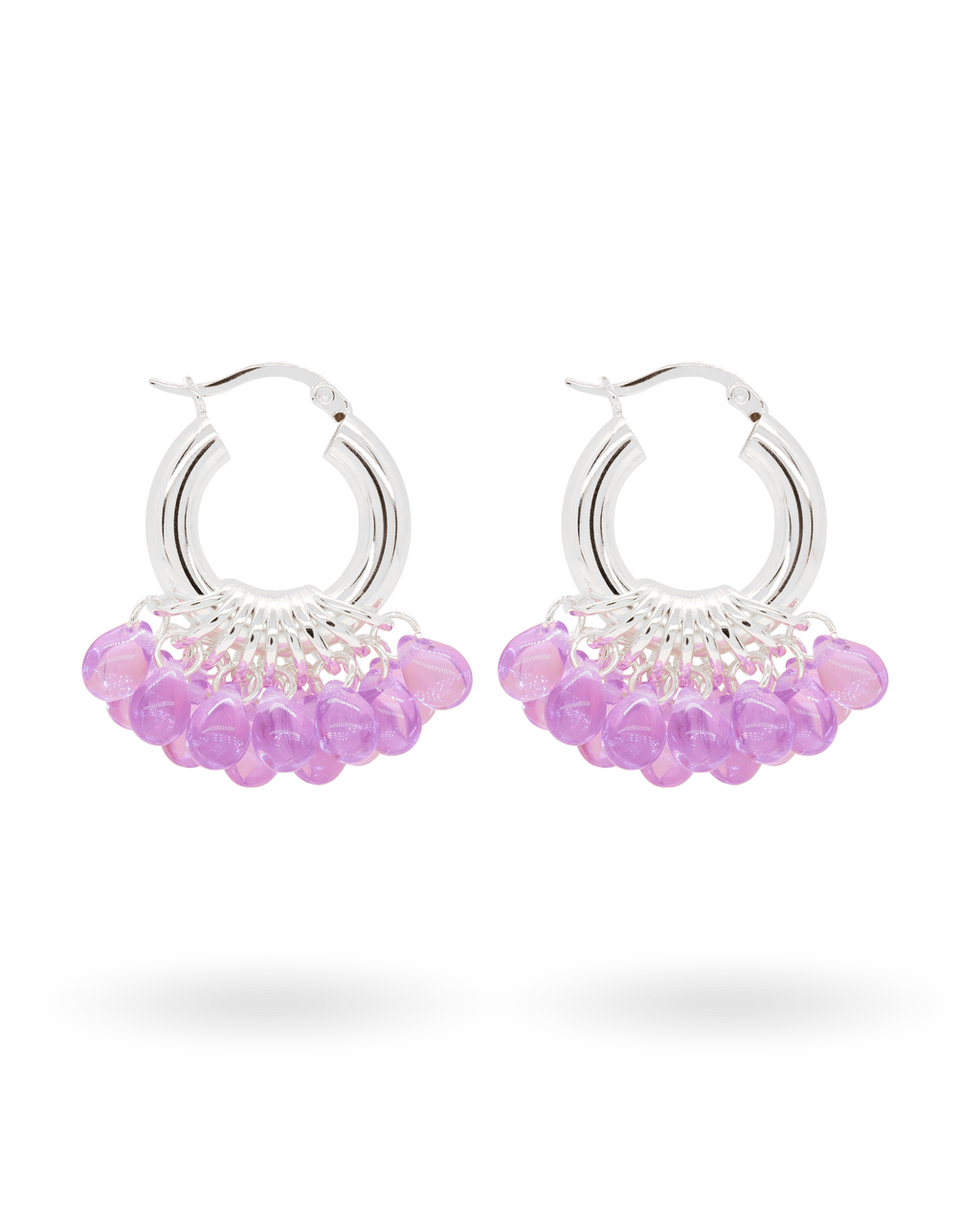 Plumtastic Earrings in Silver