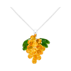 Apricot Jelly Necklace in Silver