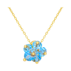 Aqua Cake Necklace
