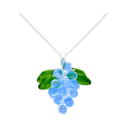 Blueberry Jelly Necklace in Silver