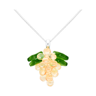 Champagne Jelly Necklace in Silver