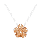 Cinnamon Spice Cake Necklace in Silver