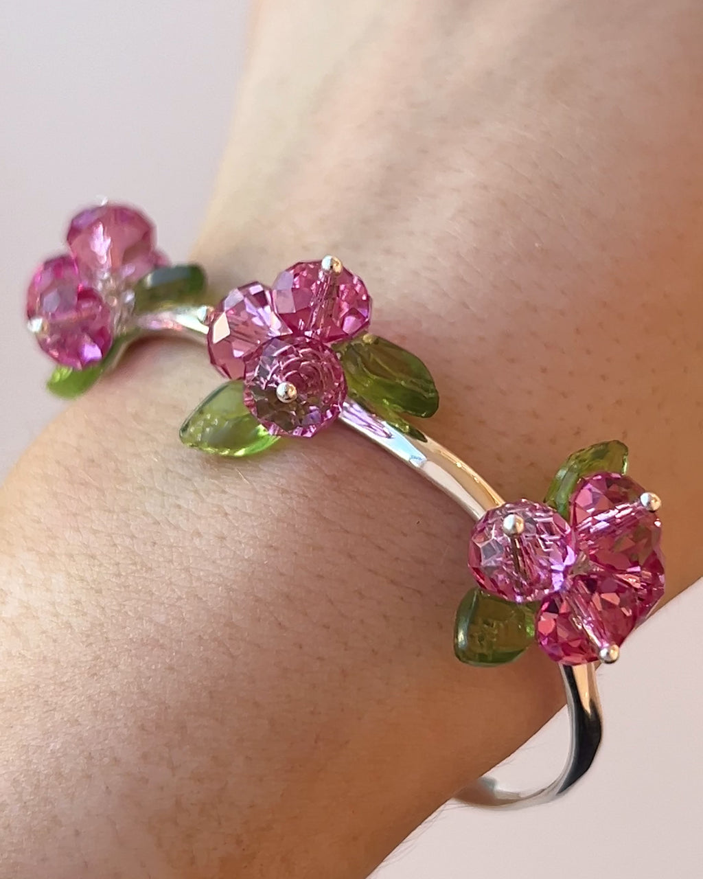 Rose Romance Bracelet in Silver