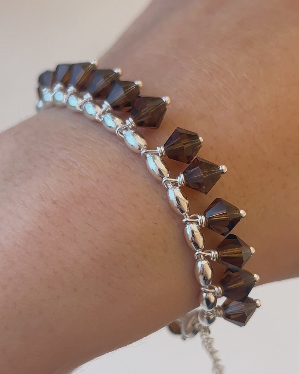 Choco Brownie Bracelet in Silver