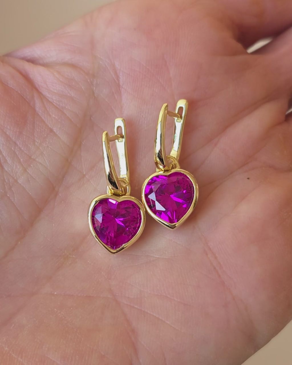 Sweethearts Pink Earrings