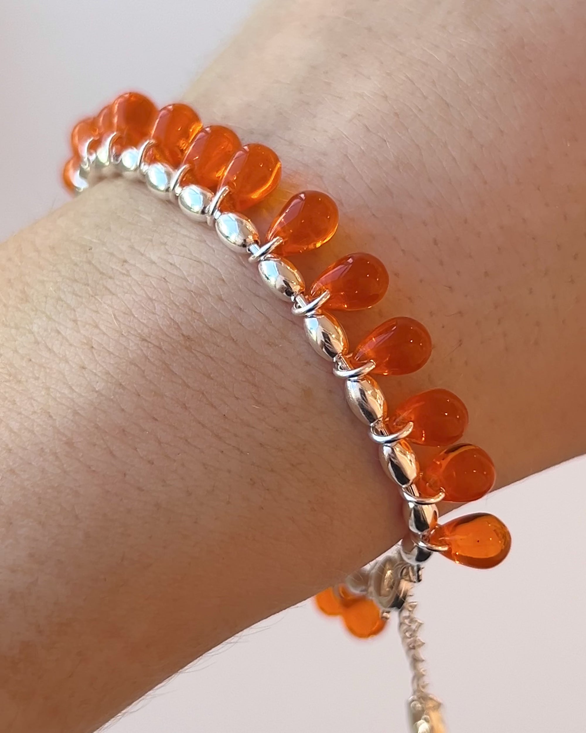 Aperol Spritz-y Bracelet in Silver