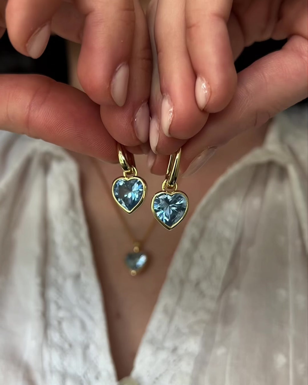 Sweethearts Blue Earrings