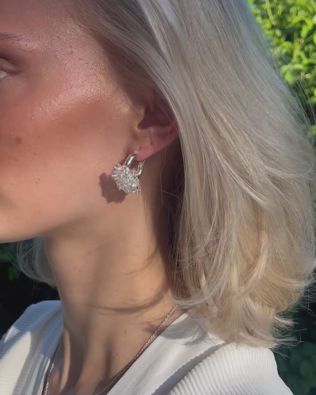 Mini Sugar Rush Earrings in Silver