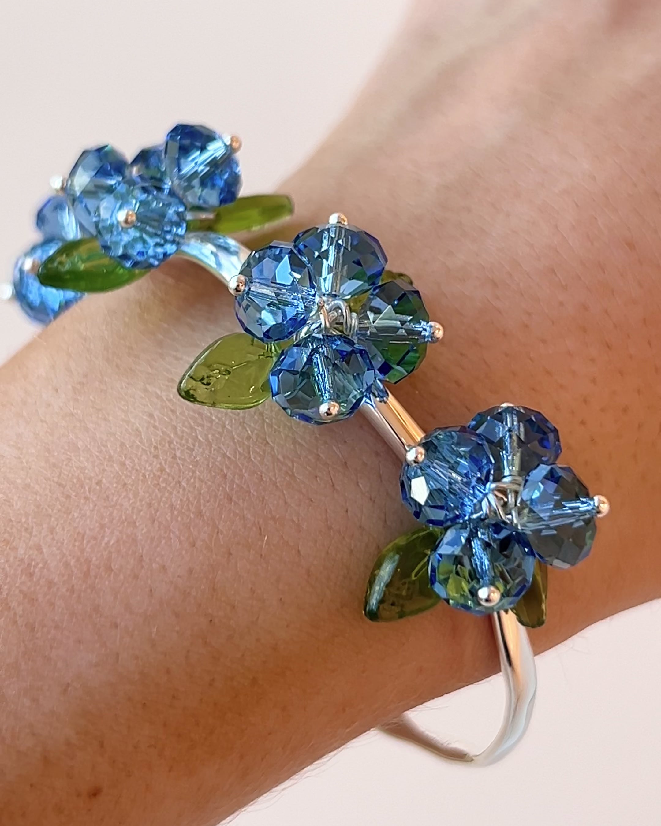 Blueberry Romance Bracelet in Silver