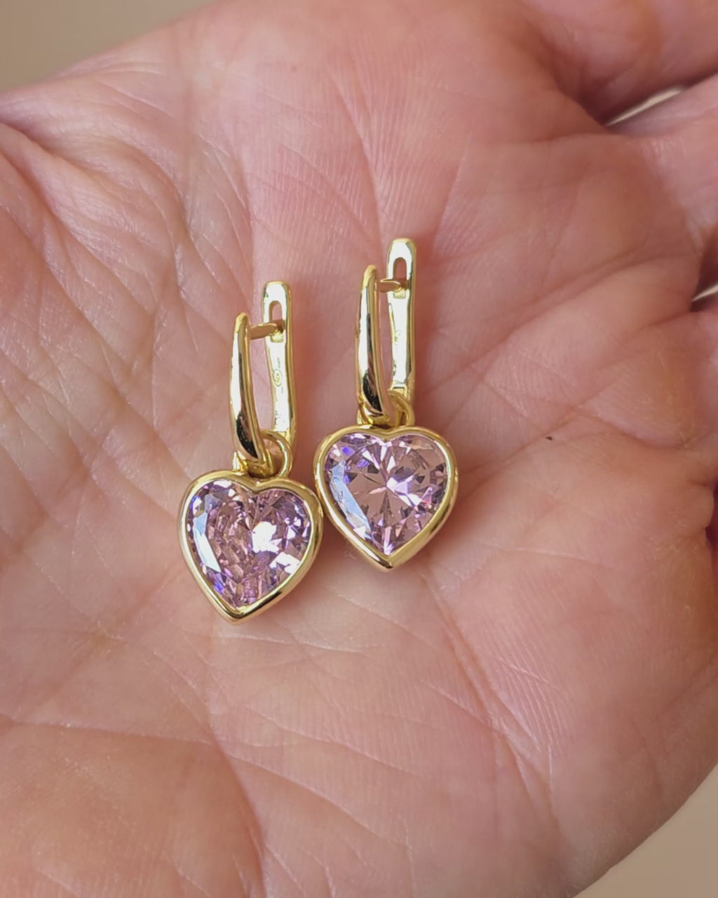 Sweethearts Light Pink Earrings
