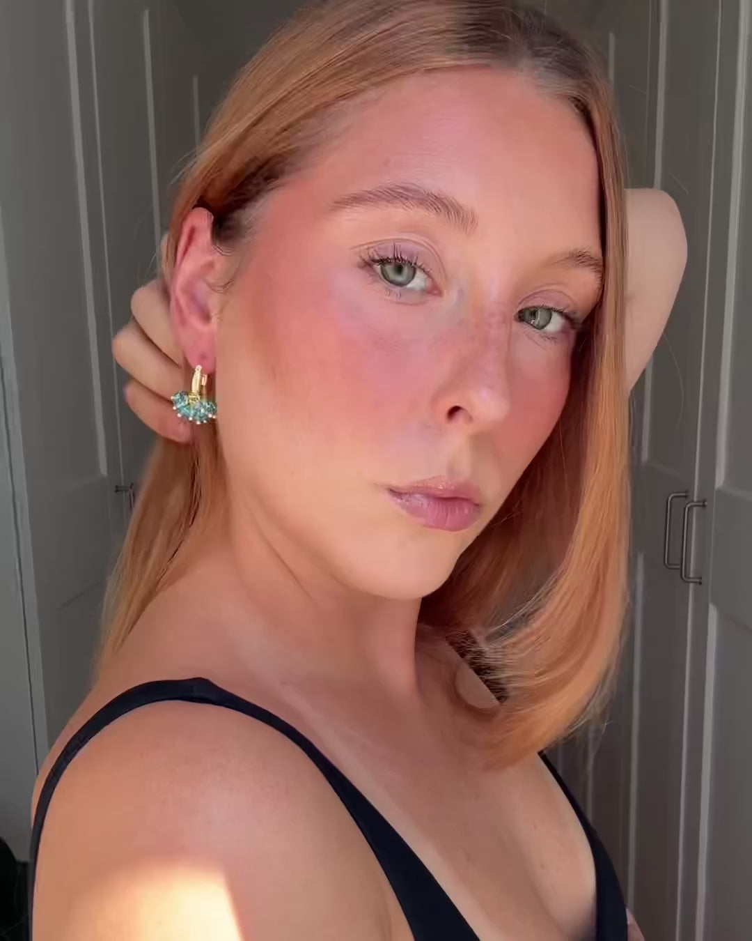 Mini Aquamarine Earrings