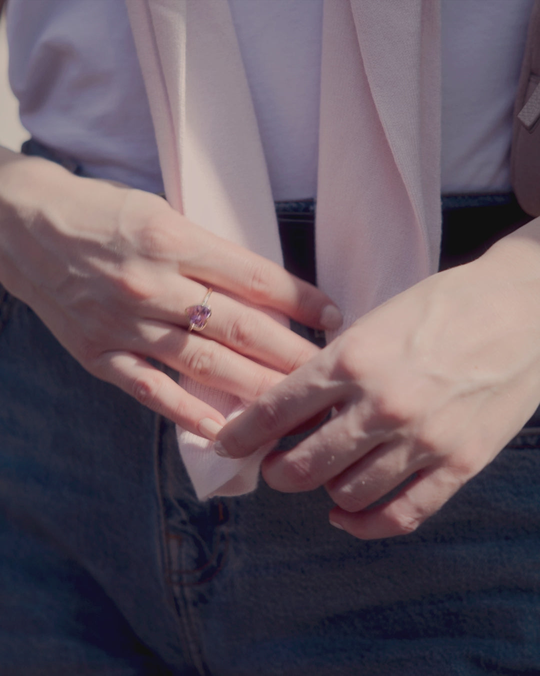 Sweethearts Light Pink Sormus