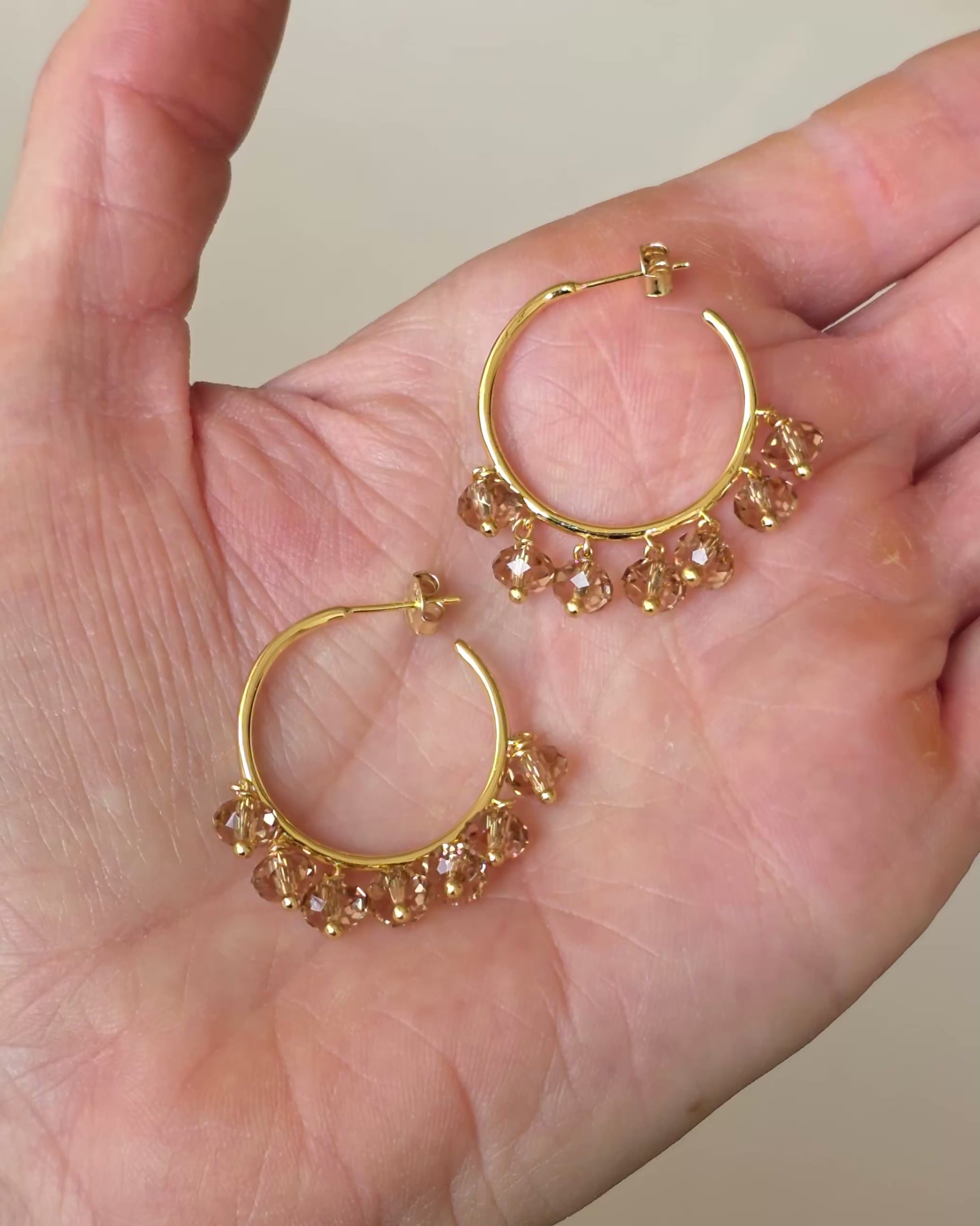 Salted Caramel Swirl Earrings