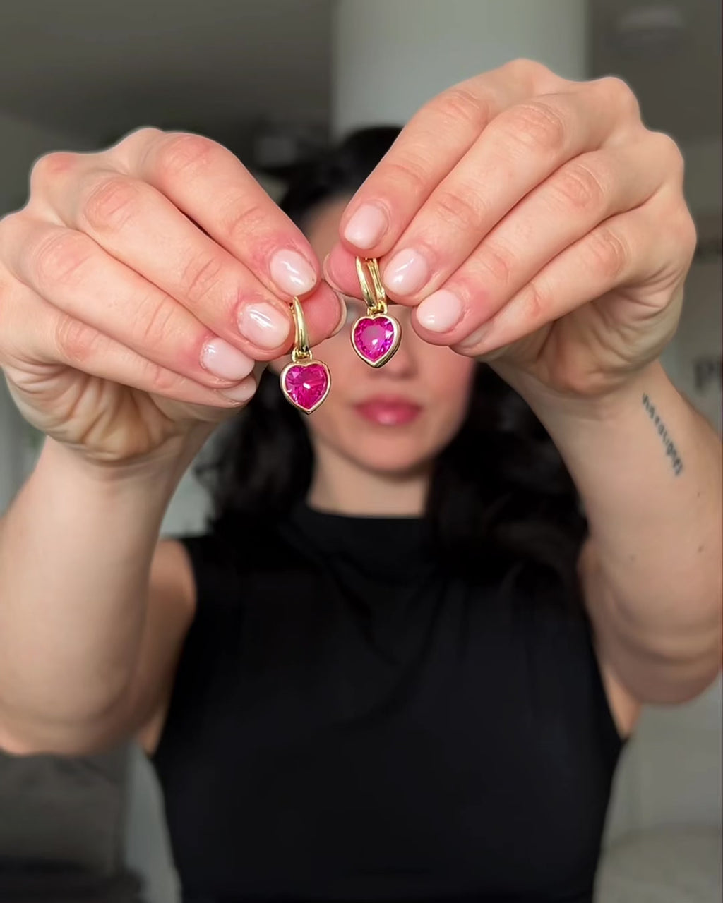 Sweethearts Pink Earrings