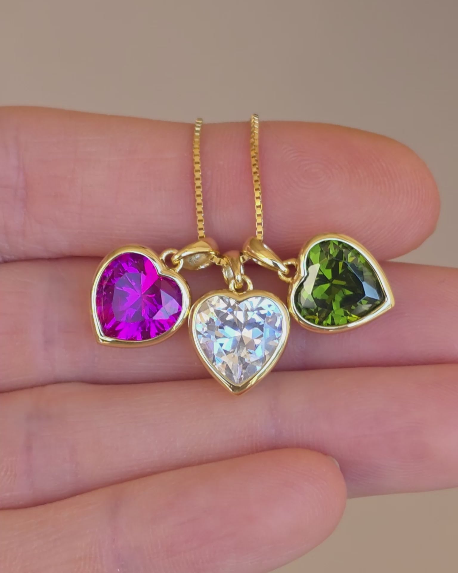 Sweethearts Green Necklace