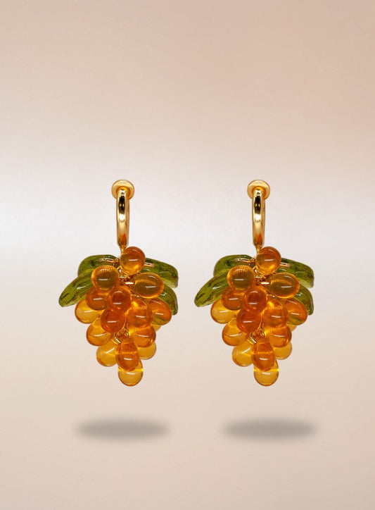 Apricot Jelly Clip-on Earrings